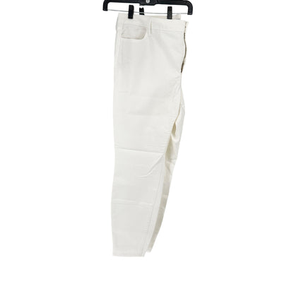 Old Navy WOW Super Skinny Denim Pants Womens 22 White High-Rise Stretchy NWT