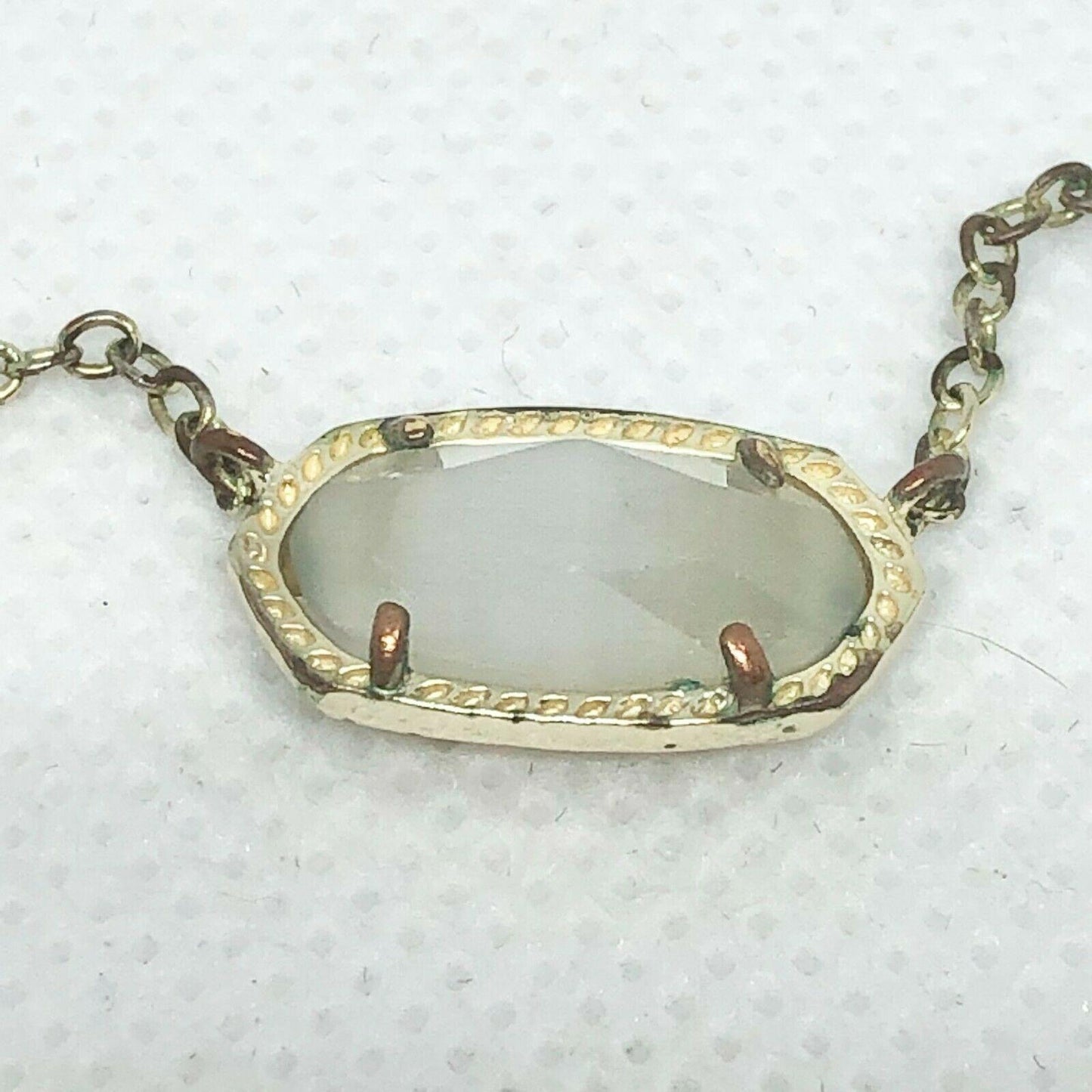 Kendra Scott Silver Tone Necklace with Stone Adjustable