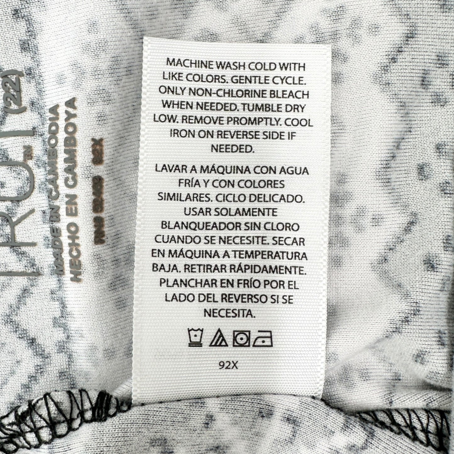Time And Tru Leggings XXXL 3XG 22 Black White Gray Fair Isle Look