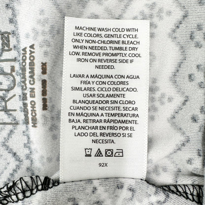 Time And Tru Leggings XXXL 3XG 22 Black White Gray Fair Isle Look
