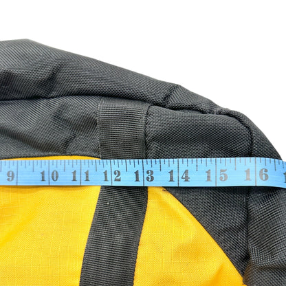 Timberland Duffle Bag Yellow and Black Mesh With Adjustable Shoulder Strap EUC