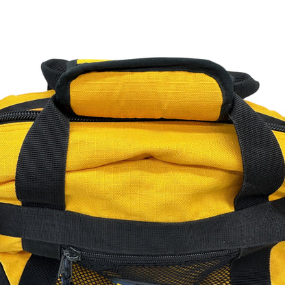 Timberland Duffle Bag Yellow and Black Mesh With Adjustable Shoulder Strap EUC