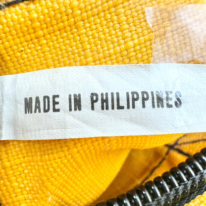 Timberland Duffle Bag Yellow and Black Mesh With Adjustable Shoulder Strap EUC