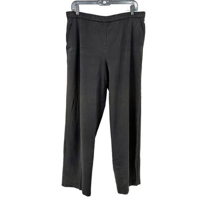 Briggs New York Pants Womens Size 16 Black Wide-Leg Stretchy Comfortable