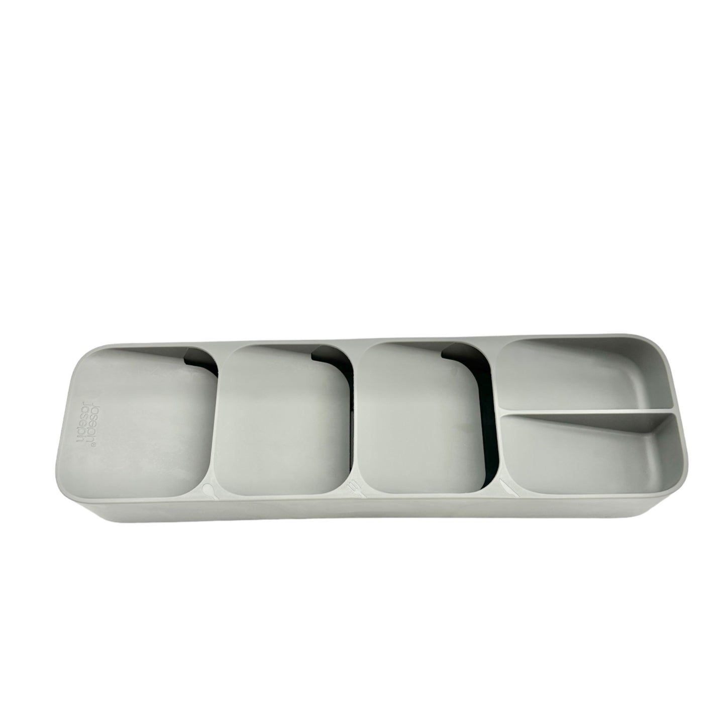 Joseph DrawerStore Compact Cutlery Organizer 16 x 4 x 2 Gray EUC