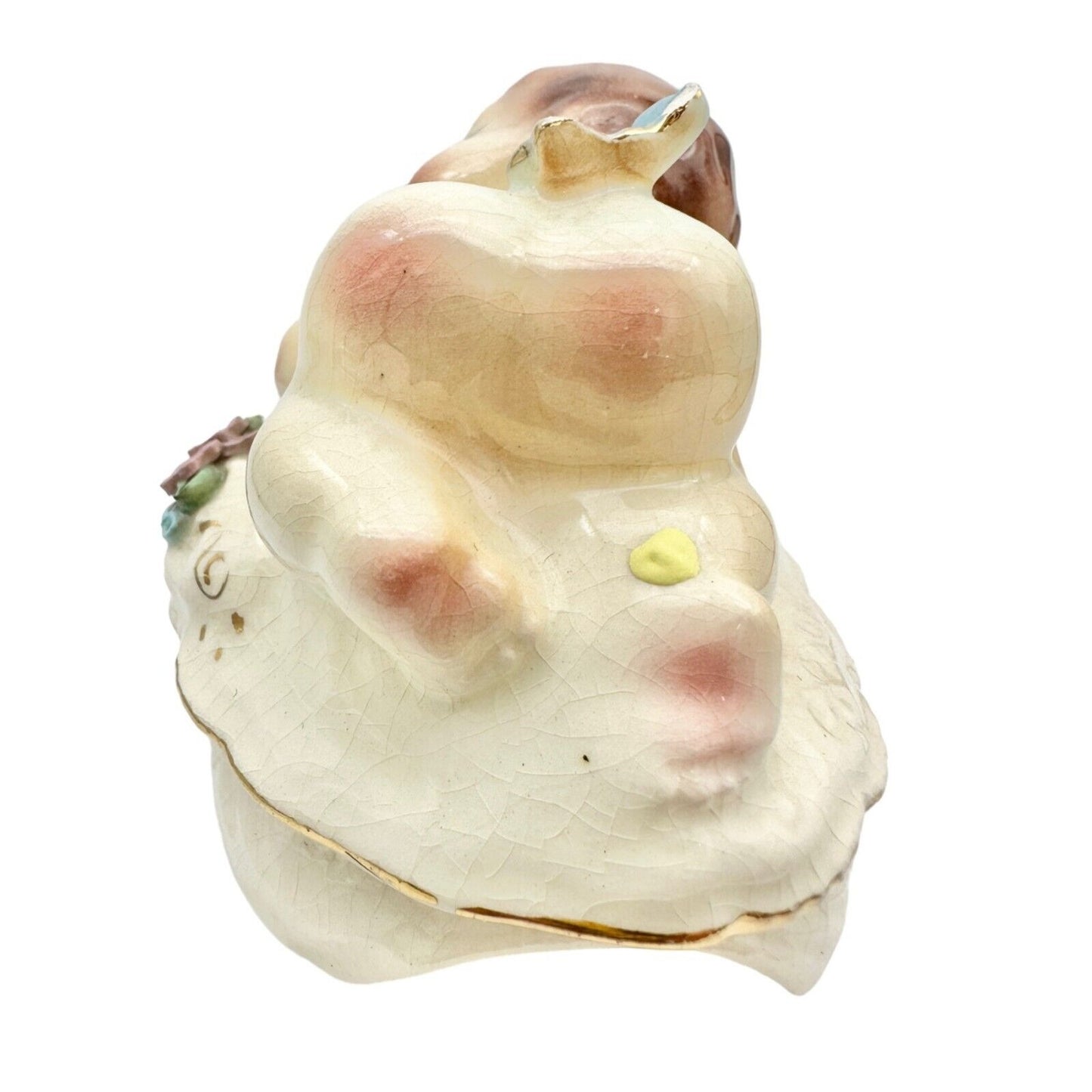 Josef Originals Vintage Figurine Sleeping Beauty 3 x 2.5 x 2 Chipped butterfly