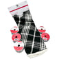 Ashland Tree Skirt 48 In Black White Plaid w/5 rolls of Celebrate It Ribbon NEW