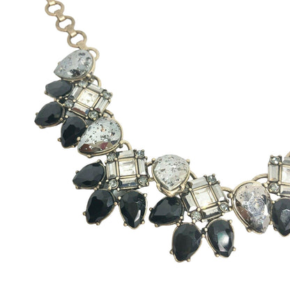 Chloe + Isabel Midnight Palace Collar Necklace Black Crystals EUC