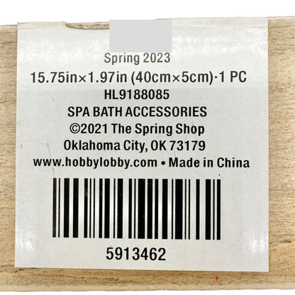 Spa Bath Accessories Rustic Wood Sign 16 x 2 Wood No Kids NWT