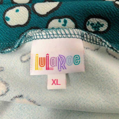 LuLaRoe Cassie Skirt Womens XL Pencil Skirt Green White NWT