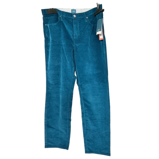 Ruby Mid Rise Straight Corduroy Pants Womens 20W Moroccan Blue By JAG Cotton