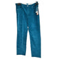 Ruby Mid Rise Straight Corduroy Pants Womens 20W Moroccan Blue By JAG Cotton