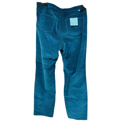 Ruby Mid Rise Straight Corduroy Pants Womens 20W Moroccan Blue By JAG Cotton