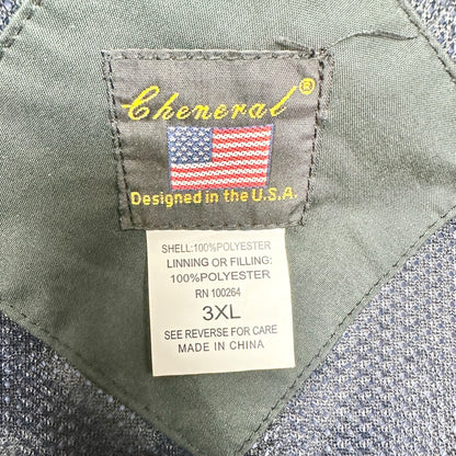 Bar Harbor Maine 3XL Blue Windbreaker Jacket Removable Hood Zip Front Pockets
