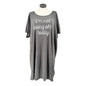 Im Not Doing Sht Today Graphic Lounge Sleep Dress 4X Gray Soft Instant Message