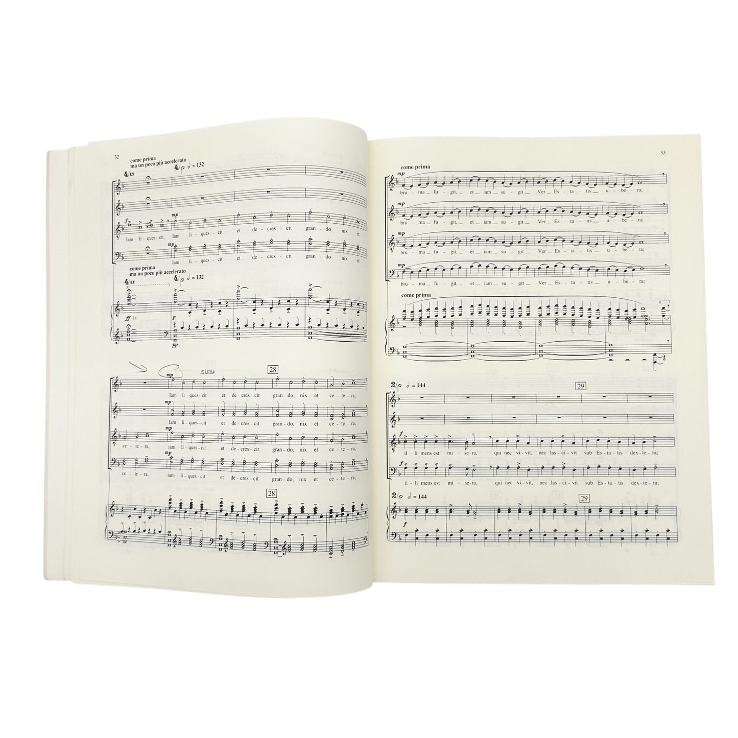 Carmina Burana By Carl Orff Vocal Score Piano Reduction Schott Edition ED 2877