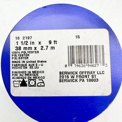Offray Lot of 9 Spools Ribbon 1.5 inch x 9 feet Blue Disney Frozen Olaf NEW