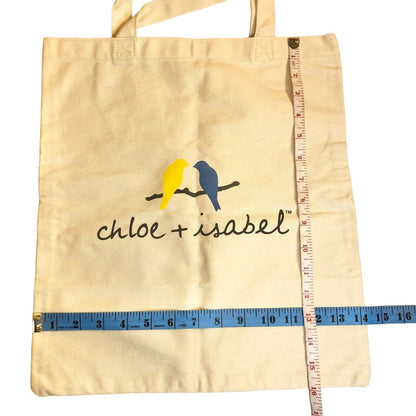 Chloe+Isabel Canvas Tote Bag Creative Confident Be You Birds on Branch EUC