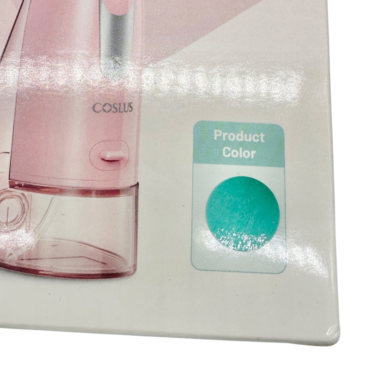 Coslus Oral Irrigator Cordless BPA-Free 300ml Water Tank Lg Battery Mint Green