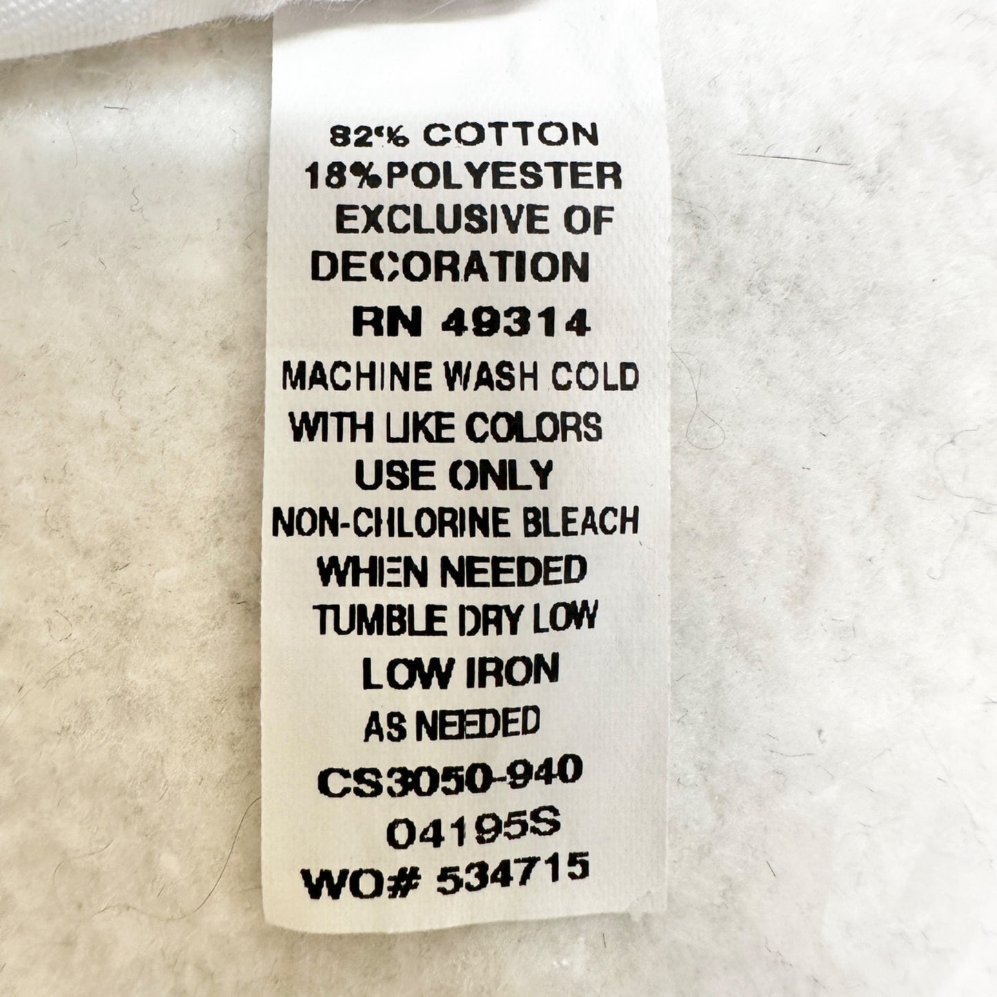 Shenandoah National Park Sweatshirt 2XL Reverse Weave LS Gray Blue Bear Graphic