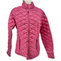 Free Country Quilted Puffer Jacket Womens M Pink Lightweight Packable with Sack