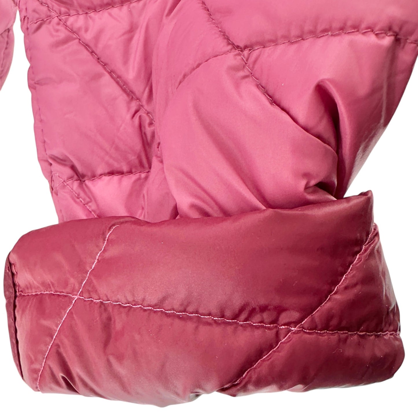 Free Country Quilted Puffer Jacket Womens M Pink Lightweight Packable with Sack