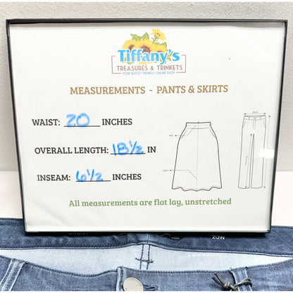 Liverpool Denim Corine Short Womens 20W Westport Wash Stretch Cuffed Hem Pockets