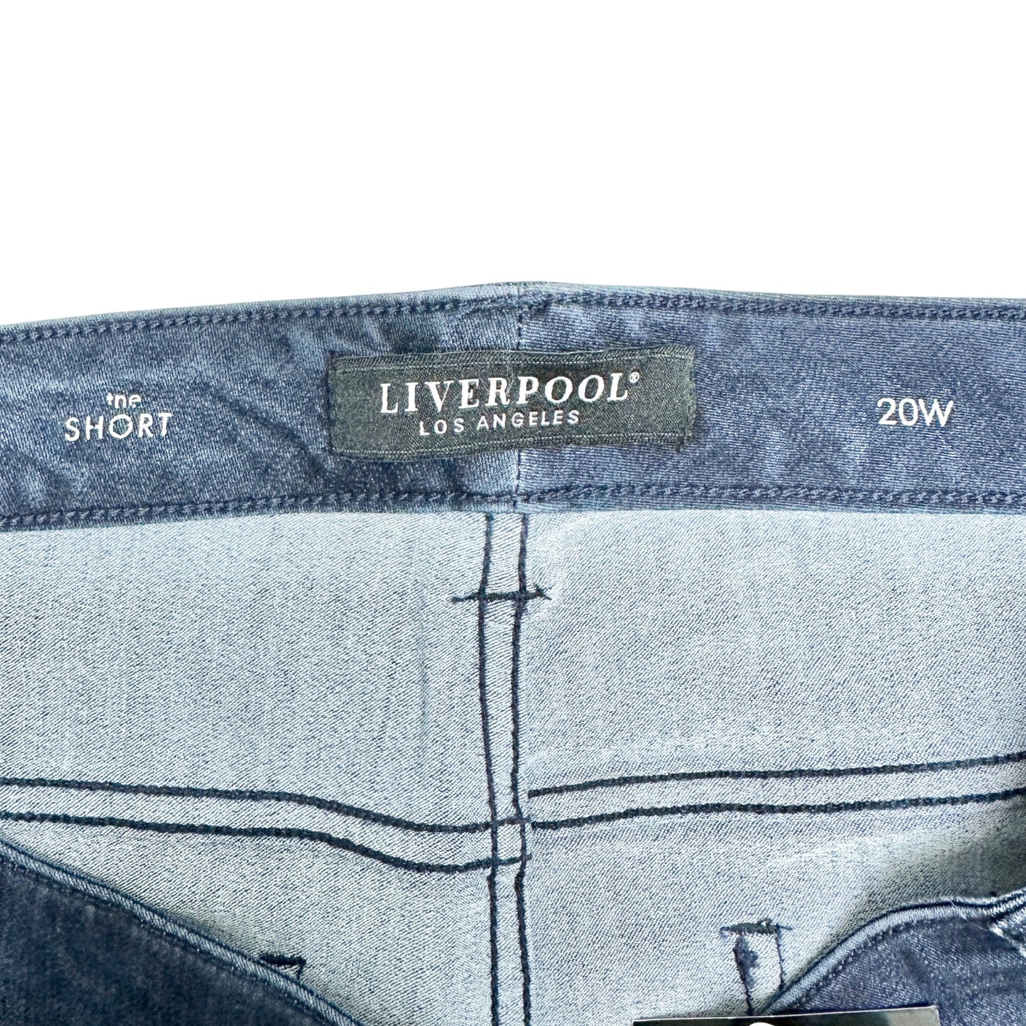 Liverpool Denim Corine Short Womens 20W Westport Wash Stretch Cuffed Hem Pockets