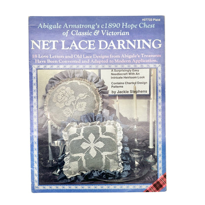 Vtg 1984 Lot of 4 Net Lace Darning Embroidery Pattern Books Victorian-Inspired