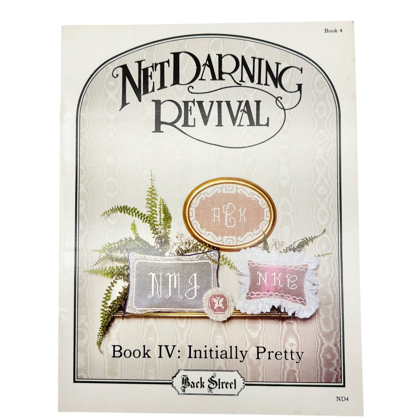 Vtg 1984 Lot of 4 Net Lace Darning Embroidery Pattern Books Victorian-Inspired