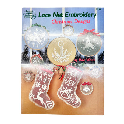 Vtg 1984 Lot of 4 Net Lace Darning Embroidery Pattern Books Victorian-Inspired