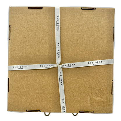 Rae Dunn By Magenta Ceramic Wedding Coaster Set Of 4 With Sentiments Black White