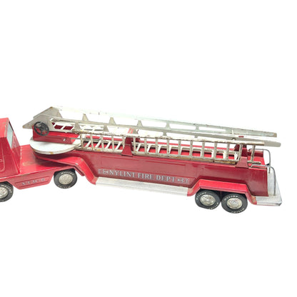 Vintage Nylint Fire Dept 33 Toy Fire Truck Extendable Ladder Metal Collectible