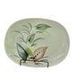 Orient Ware Verano Hand Painted Oval Ceramic Platter Leaf Design 14x11 Vtg Japan