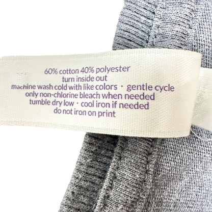 Cacique Sleep Shirt Womens 26/28 Gray Don't Quit Your Day Dream Soft Cotton Poly