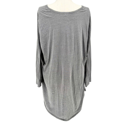 Cacique Sleep Shirt Womens 26/28 Gray Don't Quit Your Day Dream Soft Cotton Poly