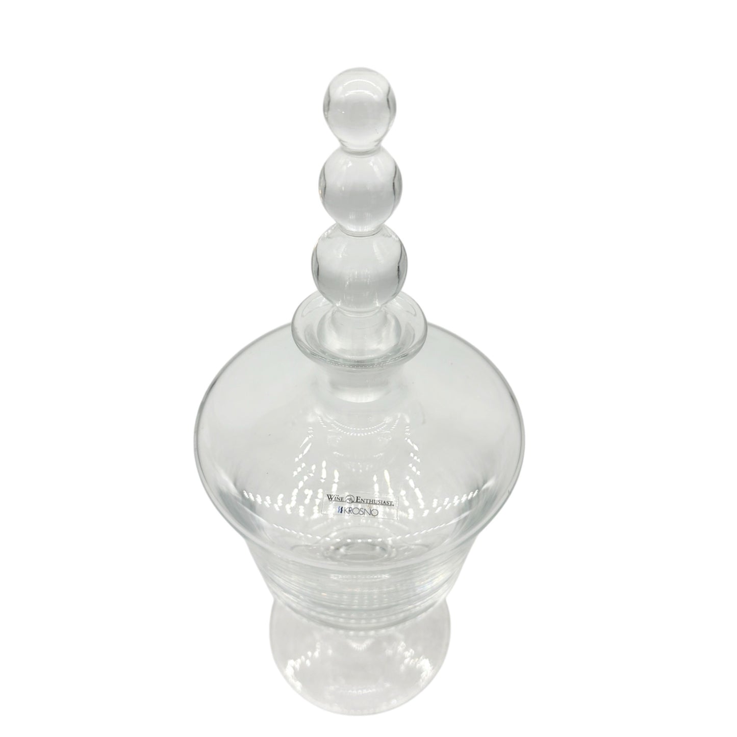 Krosno Wine Enthusiast Decanter Clear Glass with Stopper 48 fl oz Capacity