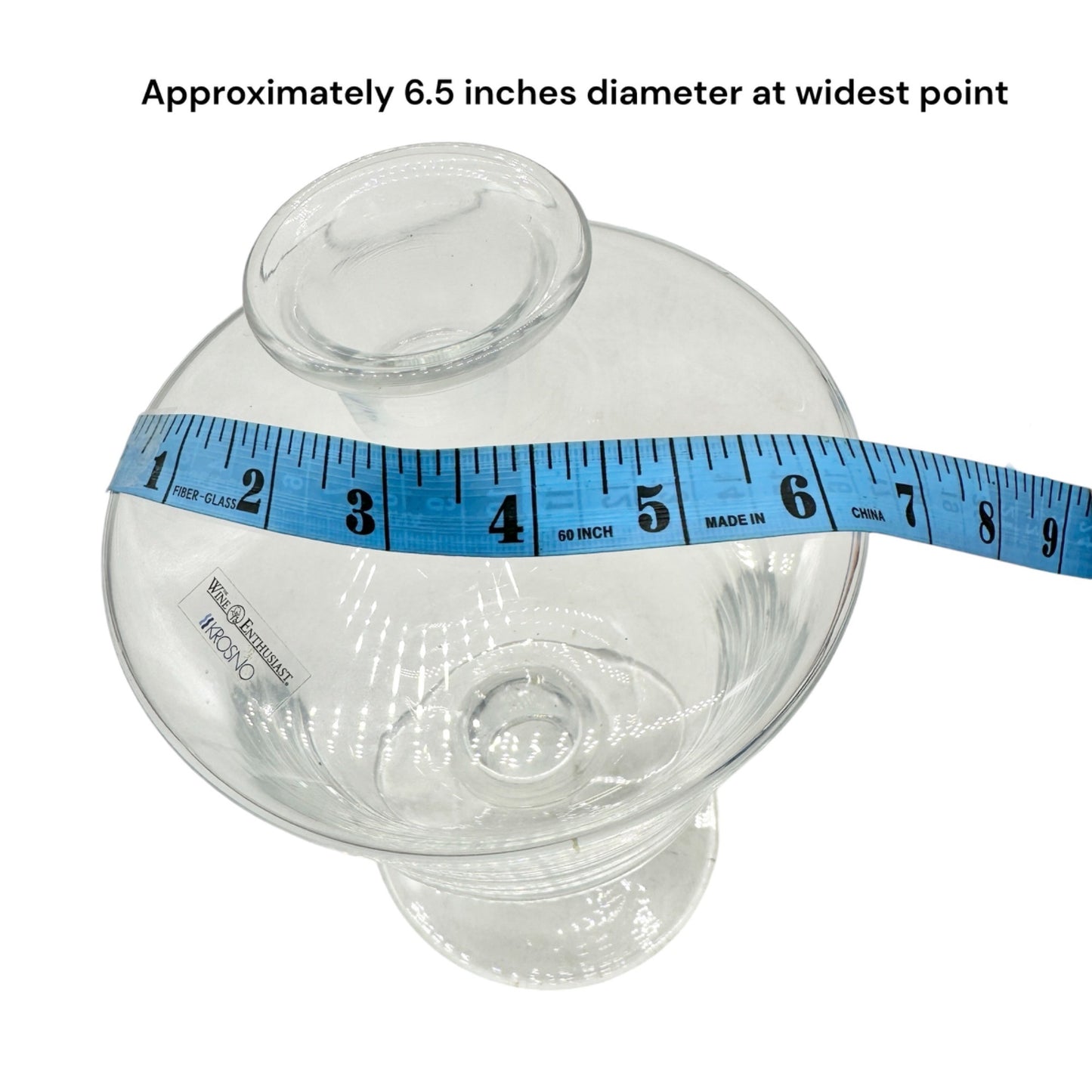 Krosno Wine Enthusiast Decanter Clear Glass with Stopper 48 fl oz Capacity