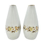 Vintage Ceramic Floral Salt and Pepper Shakers Yellow Florals 4 inches Tall