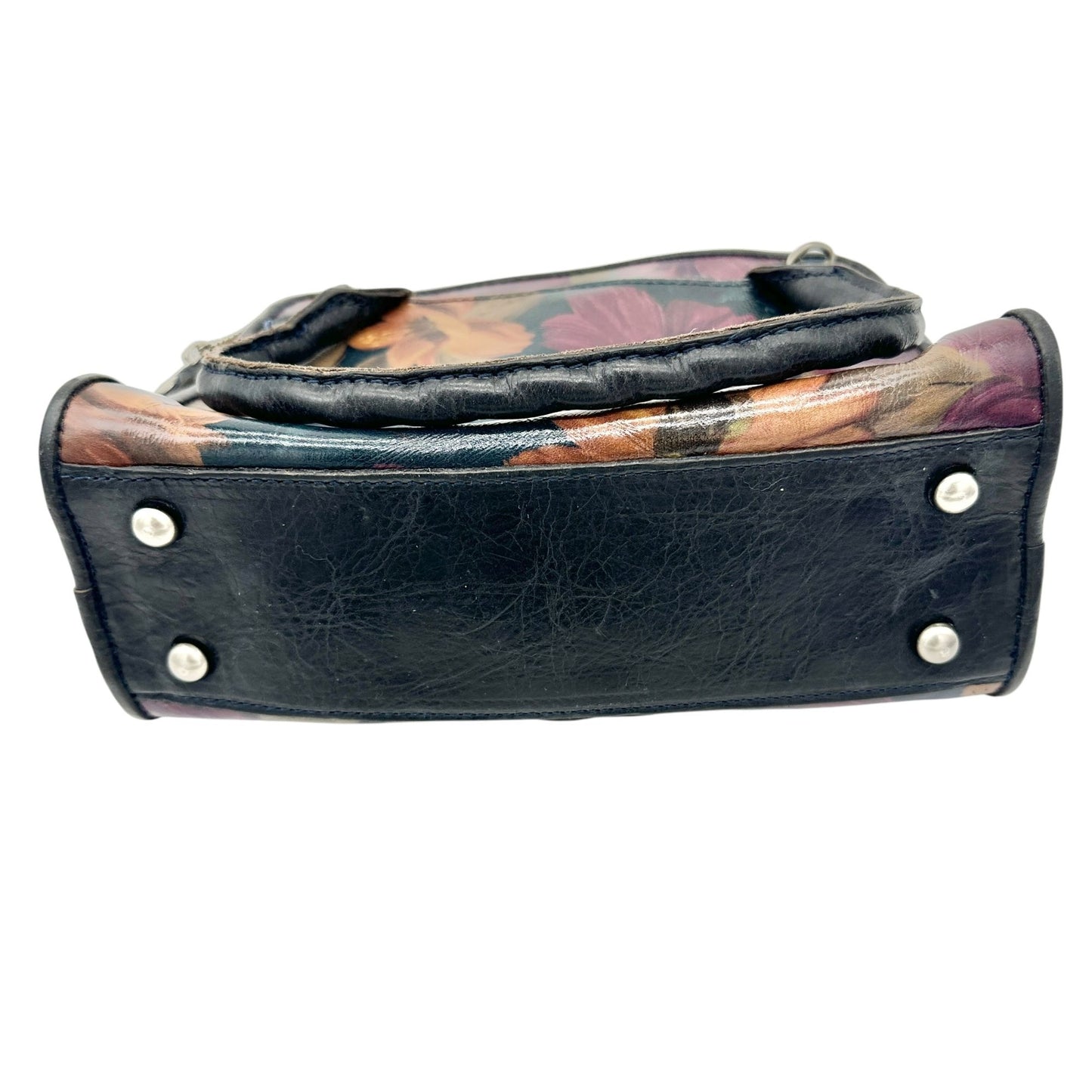 Patricia Nash Handbag Floral Leather with Adjustable Strap and Double Handles