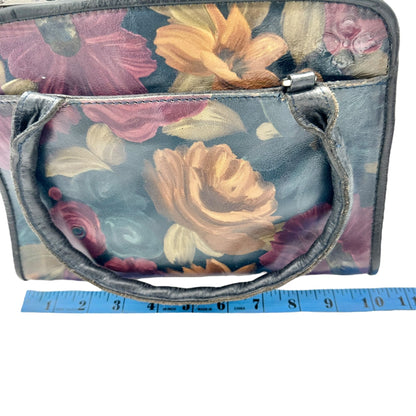 Patricia Nash Handbag Floral Leather with Adjustable Strap and Double Handles