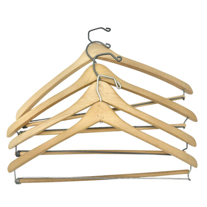 Vintage Wooden Suit Hangers Bundle Of 4 By John H. Batts Co. for Menswear Suits