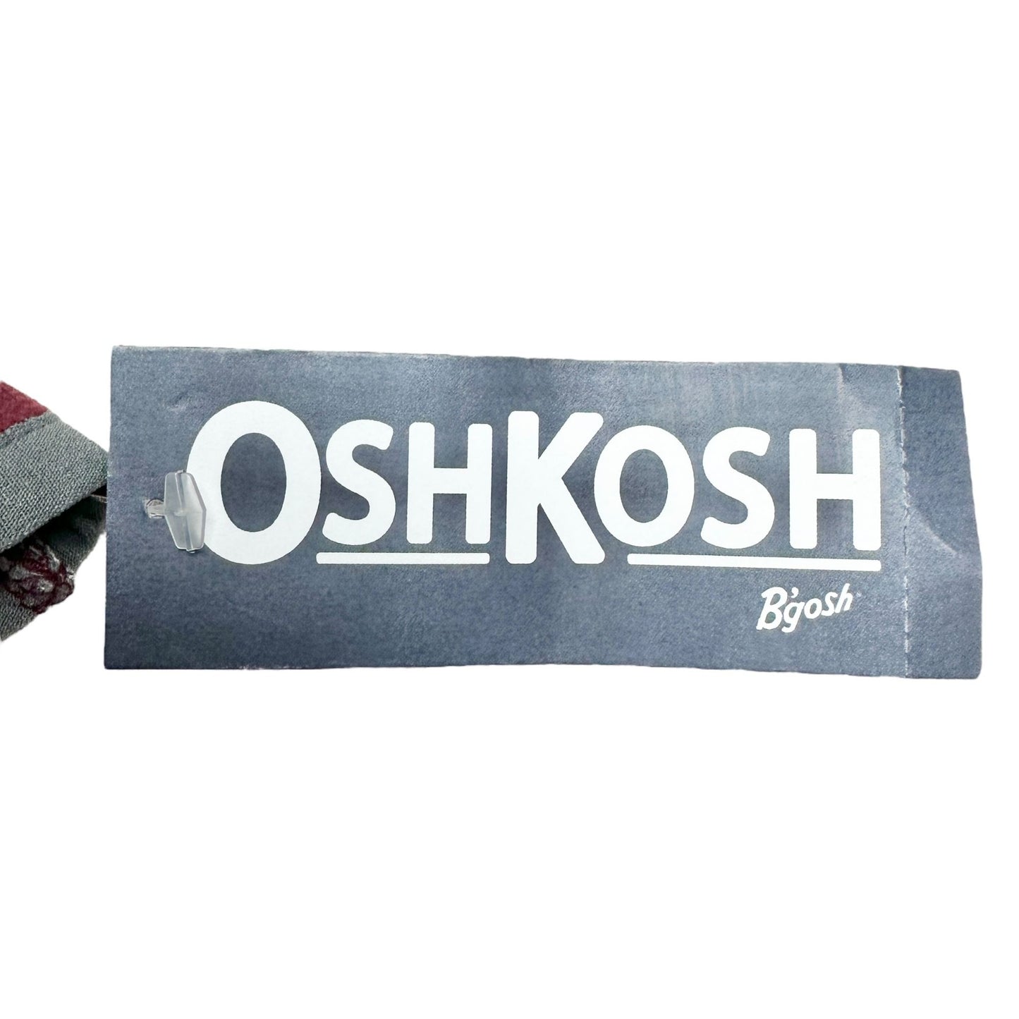 Oshkosh Bgosh Pullover Boys 10/10A Half-Zip Fleece Sweatshirt Burgundy Gray LS