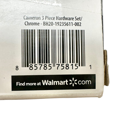 Better Homes & Gardens Cameron 3-Piece Bathroom Hardware Set Chrome Finish NEW