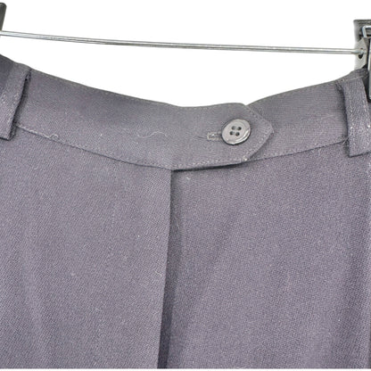 Burberrys Dress Pants Womens Size 4 Navy Blue Wool Pleated Made In USA Classic
