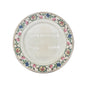 Pope Gosser Plate 8 inch Cream Gold Trim Pink Blue Flowers Made in USA Vintage