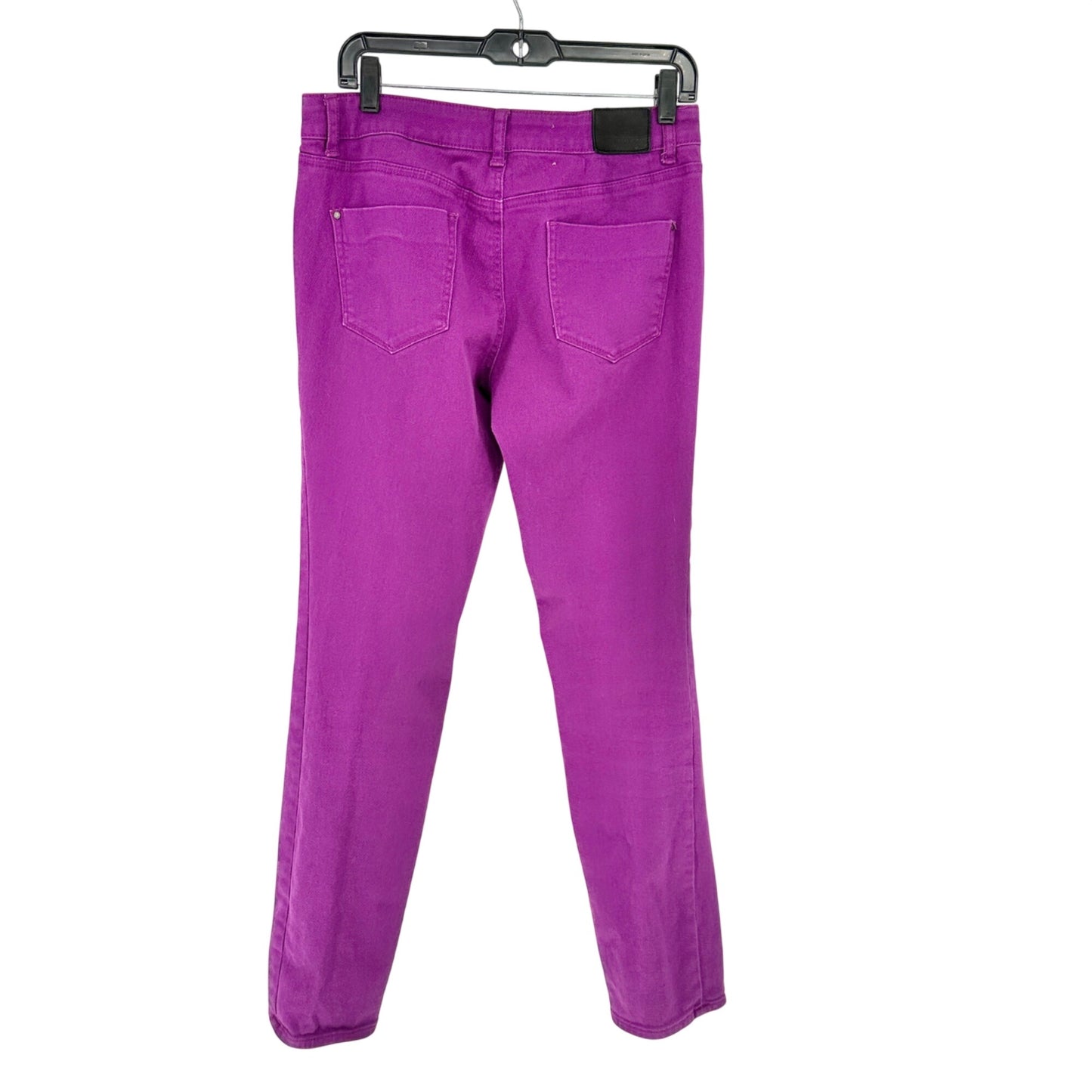 DKNY Jeans Soho Skinny Denim Pants Womens 8 Purple Mid-Rise Stretchy Comfortable