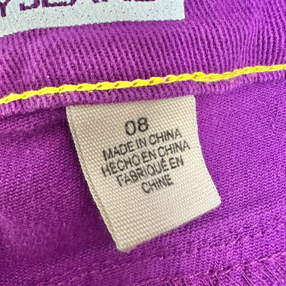 DKNY Jeans Soho Skinny Denim Pants Womens 8 Purple Mid-Rise Stretchy Comfortable