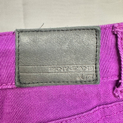 DKNY Jeans Soho Skinny Denim Pants Womens 8 Purple Mid-Rise Stretchy Comfortable