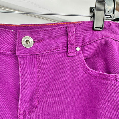 DKNY Jeans Soho Skinny Denim Pants Womens 8 Purple Mid-Rise Stretchy Comfortable